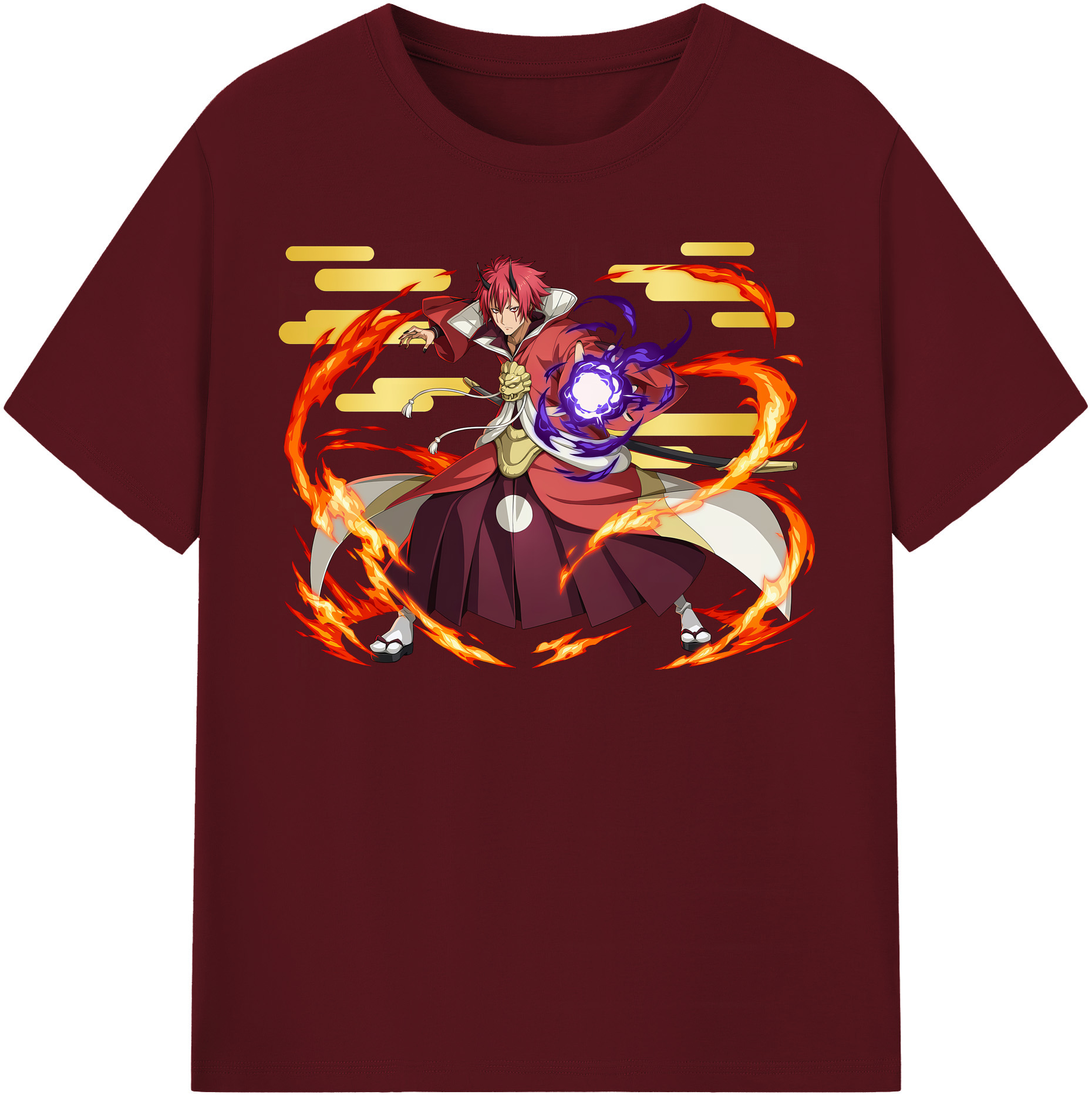 （画像用） 転スラ Regarding Reincarnated to Slime 綿100％半袖Tシャツ（フロントプリント）